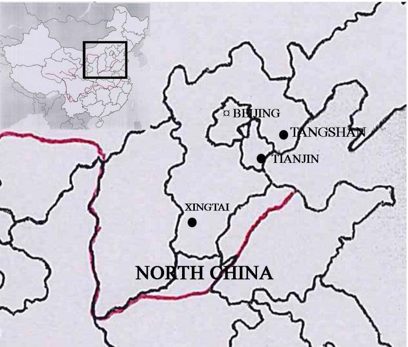 Tangshan map 1976